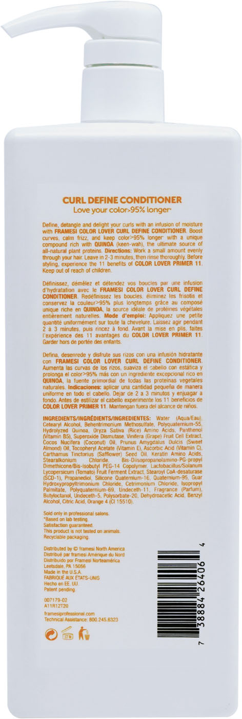 FRAMESI COLOR LOVER Curl Define Conditioner - Image 2