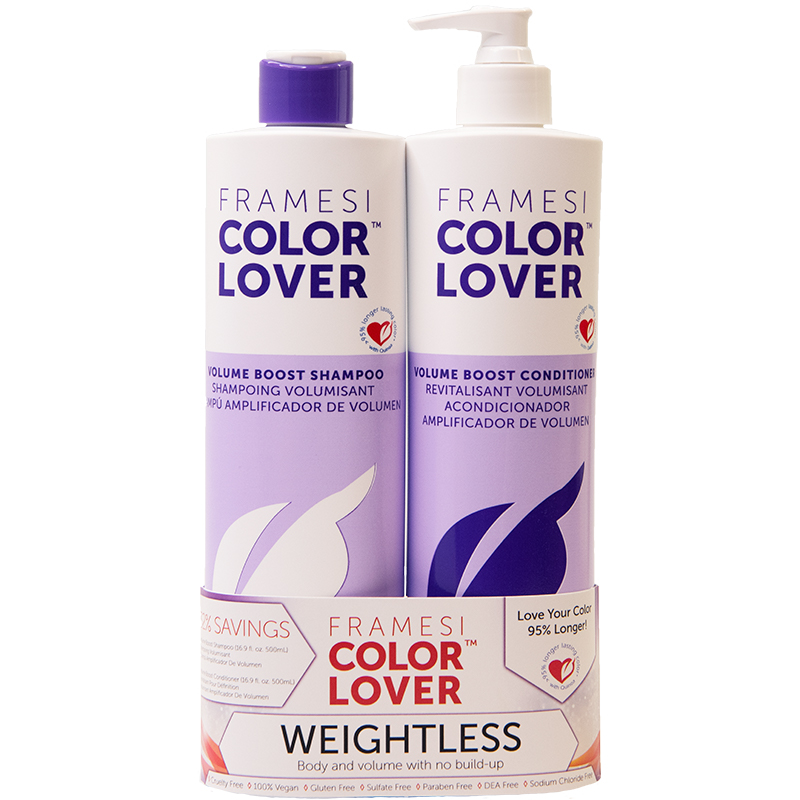 FRAMESI COLOR LOVER VOLUME BOOST SHAMPOO & CONDITIONER framesi