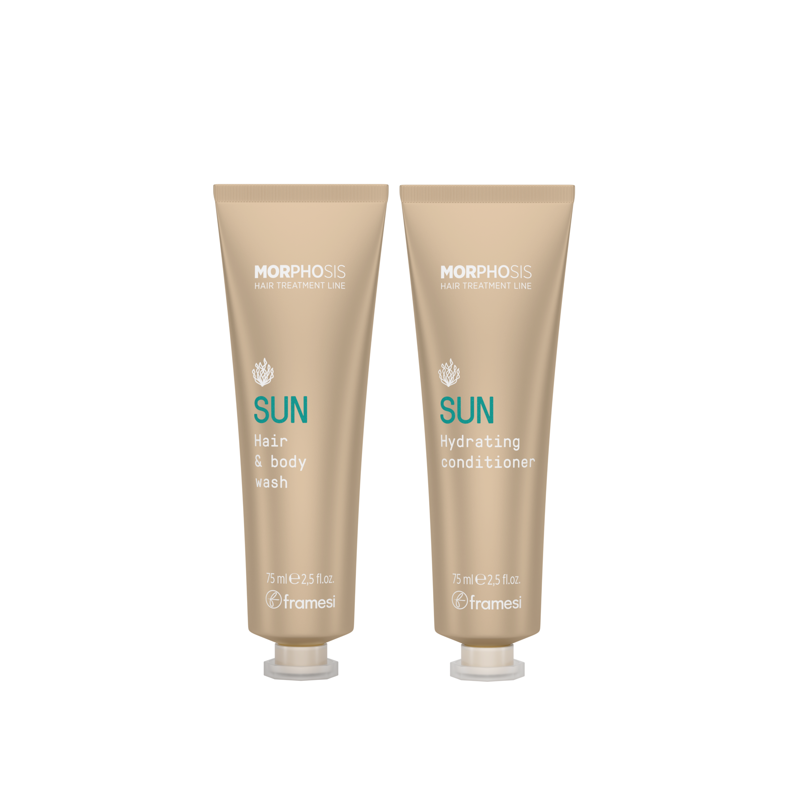 MORPHOSIS SUN Hair & body wash and Hydrating conditioner Travel
